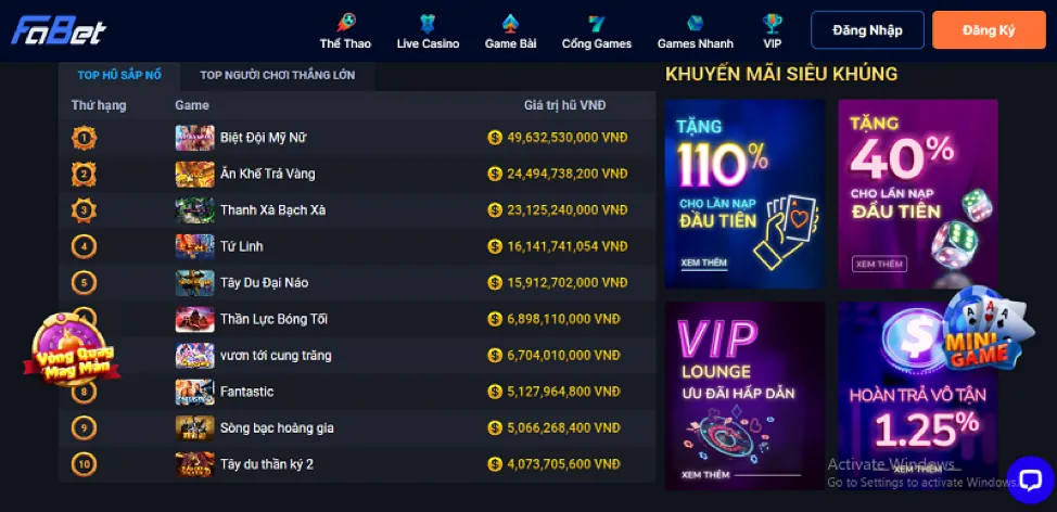 Các bước tham gia VIP